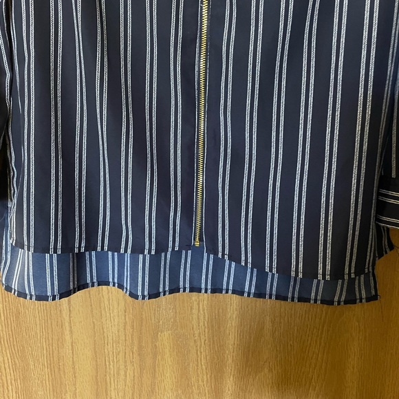 MICHAEL Michael Kors Size Small Zippered Long Sleeve Blouse - Picture 7 of 11